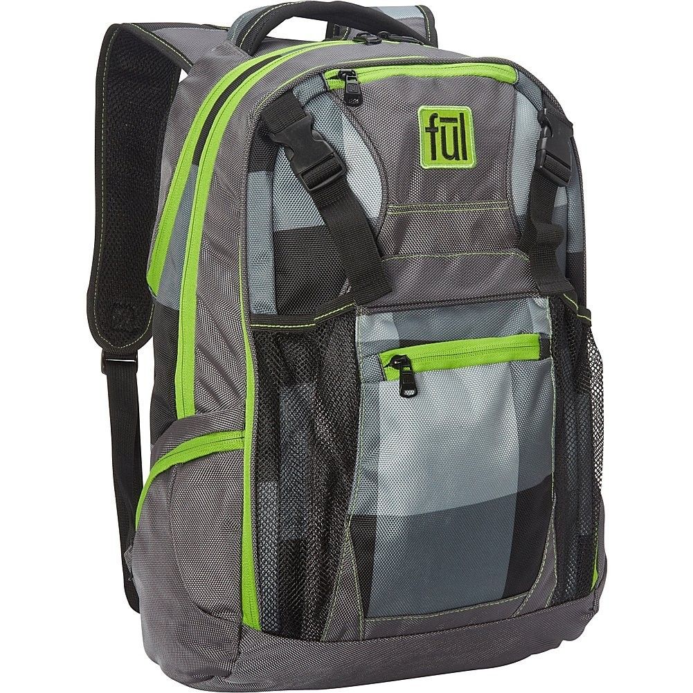 Ful Troubleshooter Laptop Backpack Fits Up To 17Inch Laptop 34l Green Gray